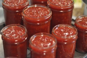 Jarring Tomato Jam