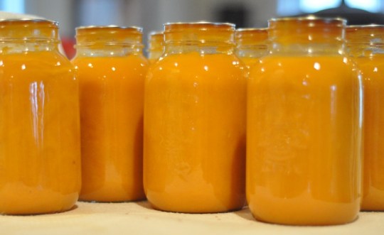 Glowing Jars of Carrot Soup