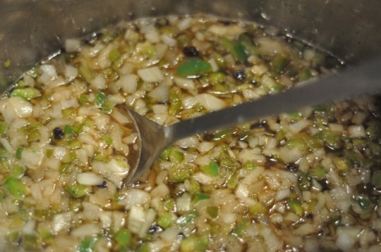 Green Pepper, Onion, Vinegar, etc...