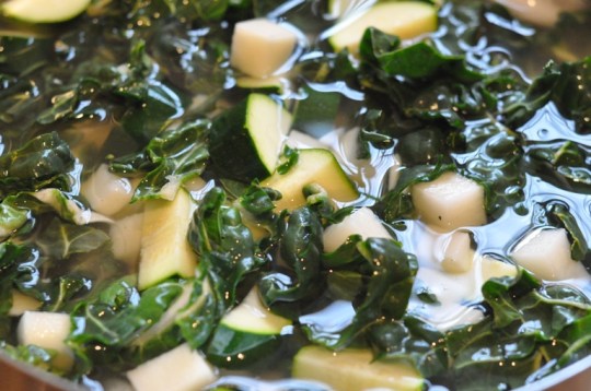 Potatoes, Zucchini and Swiss Chard