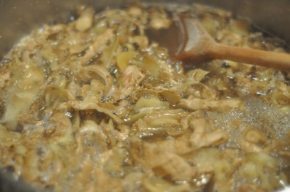 Steeping the Ginger Peels