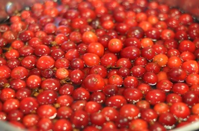 Heating Cranberries