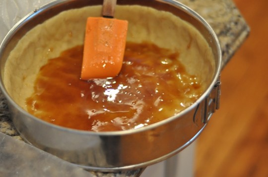 Adding the Spiced Beer Jelly