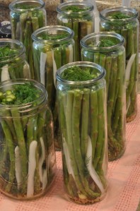 Adding the Asparagus