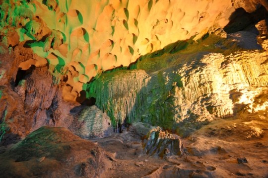Inside Hang Thien Cung Cave