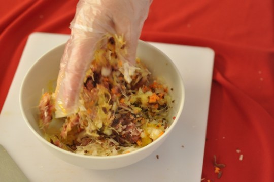 Mixing Ingredients Together