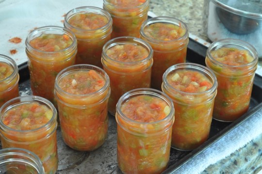 Jarring the Chili Sauce